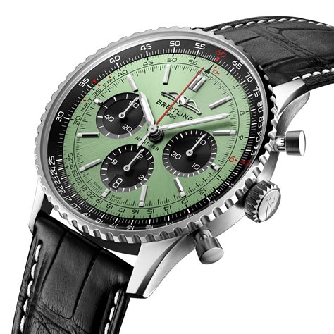 breitling navitimer b01 mint green